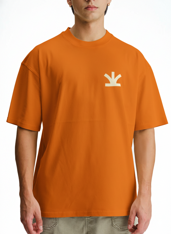 Anannas Drop Tee Orange | Drop Shoulder Streetwear T-Shirt
