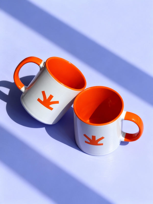 Anannas Duo Mug (White × Orange)